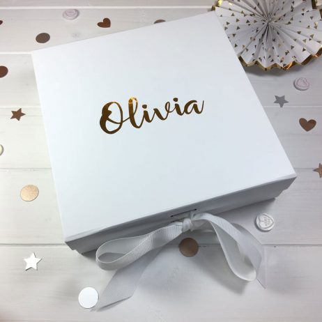 Personalised Thank You For Being My Bridesmaid Luxury Gift Box with Ribbon - Medium