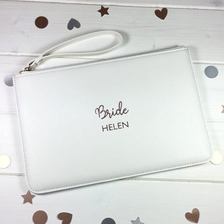 Elegant Personalised Bridesmaid Clutch Bag: The Perfect Custom Wedding Gift