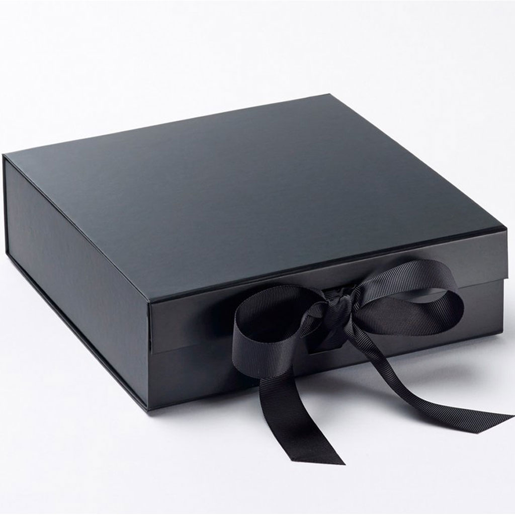 Luxury Gift Box with Ribbon - Medium_Gift_Box_Med_Blk