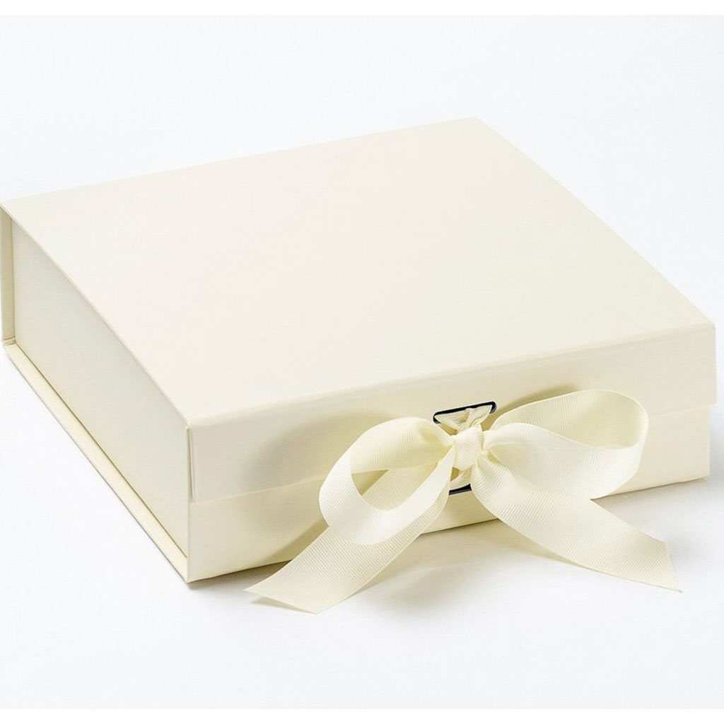 Luxury Gift Box with Ribbon - Gift_Box_Med_Ivory