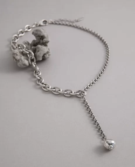 Danon Jewellery Kythira Tie Necklace Silver