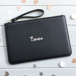 Personalised Bridesmaid Clutch Bag with Name