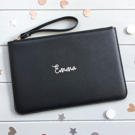 Personalised Bridal Pouch, Personalised clutch bag, Bridesmaid Gifts Pouch, Personalised Women's Gift