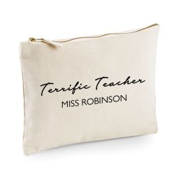 Personalised Terrific Teacher Makeup Bag