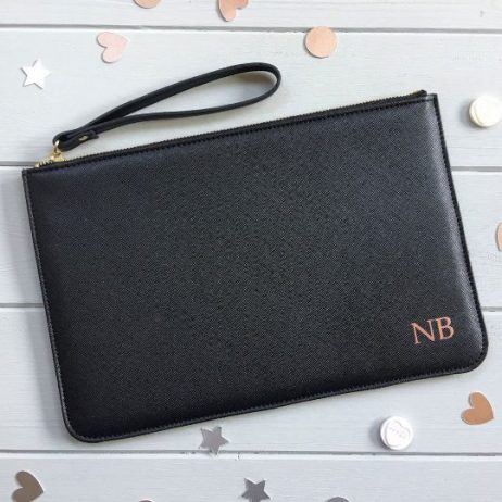 Exquisite Personalised Clutch Bag with Monogram: The Perfect Gift for Her