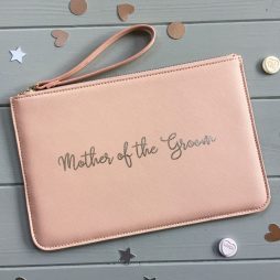 Personalised Mother of the Groom Clutch Bag with Name