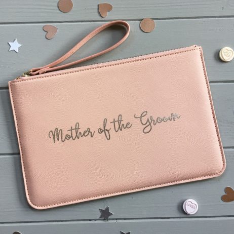 Personalised Mother of the Groom Clutch Bag with Name
