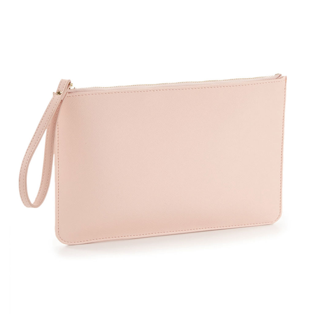 Essential Pouch with Carry Handle - Soft Pink Clutch Bag - www.bagssaleusa.com