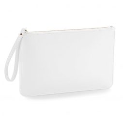 Essential Pouch with Carry Handle - White Clutch Bag