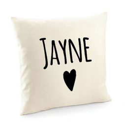 Personalised Cotton Cushion Cover with Any Name