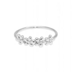 Hultquist Jewellery Sterling Silver Plated Forget Me Knot Ring