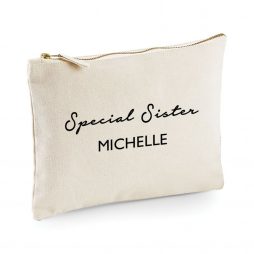 Personalised Special Sister Makeup Bag, Cosmetic Bag