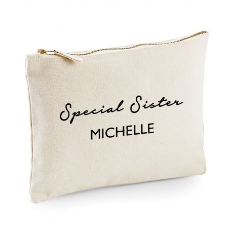 Personalised Special Sister Makeup Bag