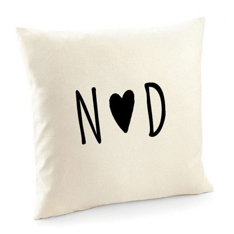 Personalized Monogram Cotton Cushion Cover | Decorative Home Throw Pillow Cover