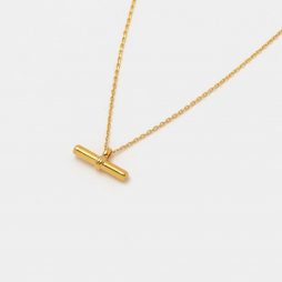 Estella Bartlett Gold Plated T-Bar Necklace