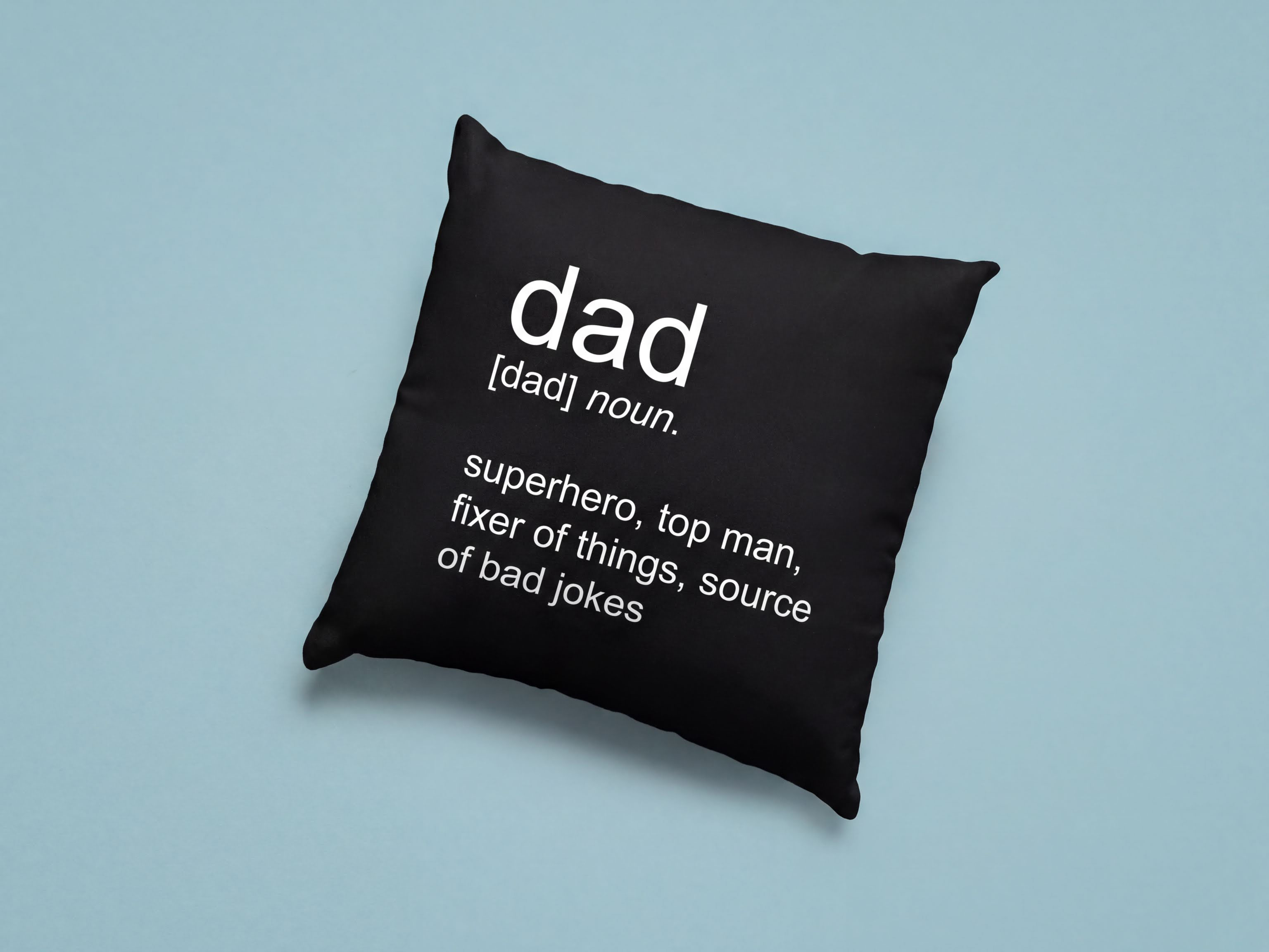 Dad Dictionary Definition Cushion Cover in Cotton Canvas - Funny Gift For Father's Day Dad Dictionary Definition Cushion Cover in Cotton Canvas - Funny Gift For Father's Day