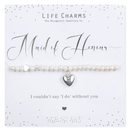 Life Charms Maid Of Honour Heart Bracelet