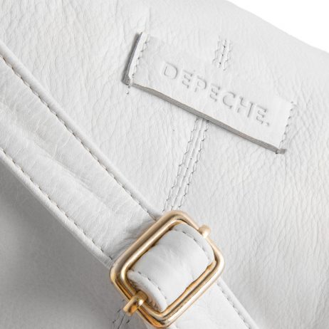 DEPECHE-Denmark Leather Belt Bag - White Bum Bag 12346