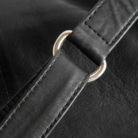 DEPECHE-Denmark Leather Belt Bag - Black Bum Bag