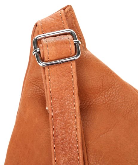 DEPECHE-Denmark Leather Belt Bag - Crossbody Fashion Chic Soft Cow Leather Bag - Cognac