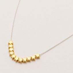 Estella Bartlett Stars So Bright Silver and Gold Plated Necklace EB3454C *