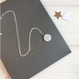 Stara London Silver Plated Disc Necklace