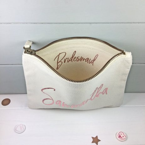 Personalised Bridesmaid Gift Make Up Bag: A Glamorous Thank You