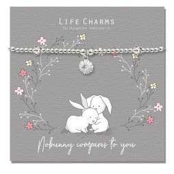Life Charm No Bunny Compares To You Silver Bracelet - Rosey Rabbits