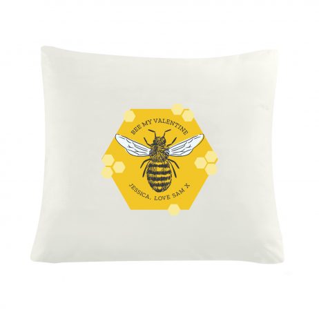 Personalised Bee Cushion Cover