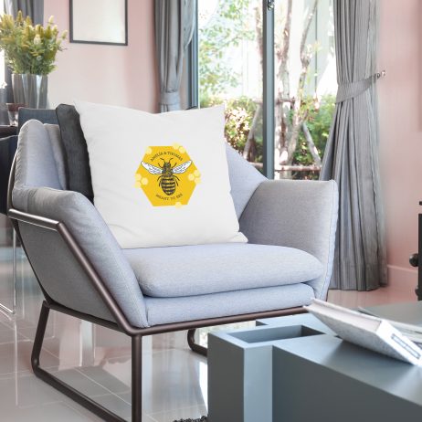 Personalised Bee Cushion Cover