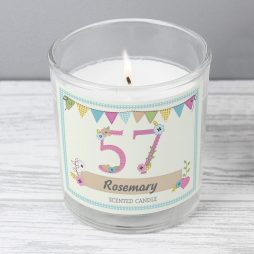 Personalised Birthday Craft Scented Jar Candle - Any Age