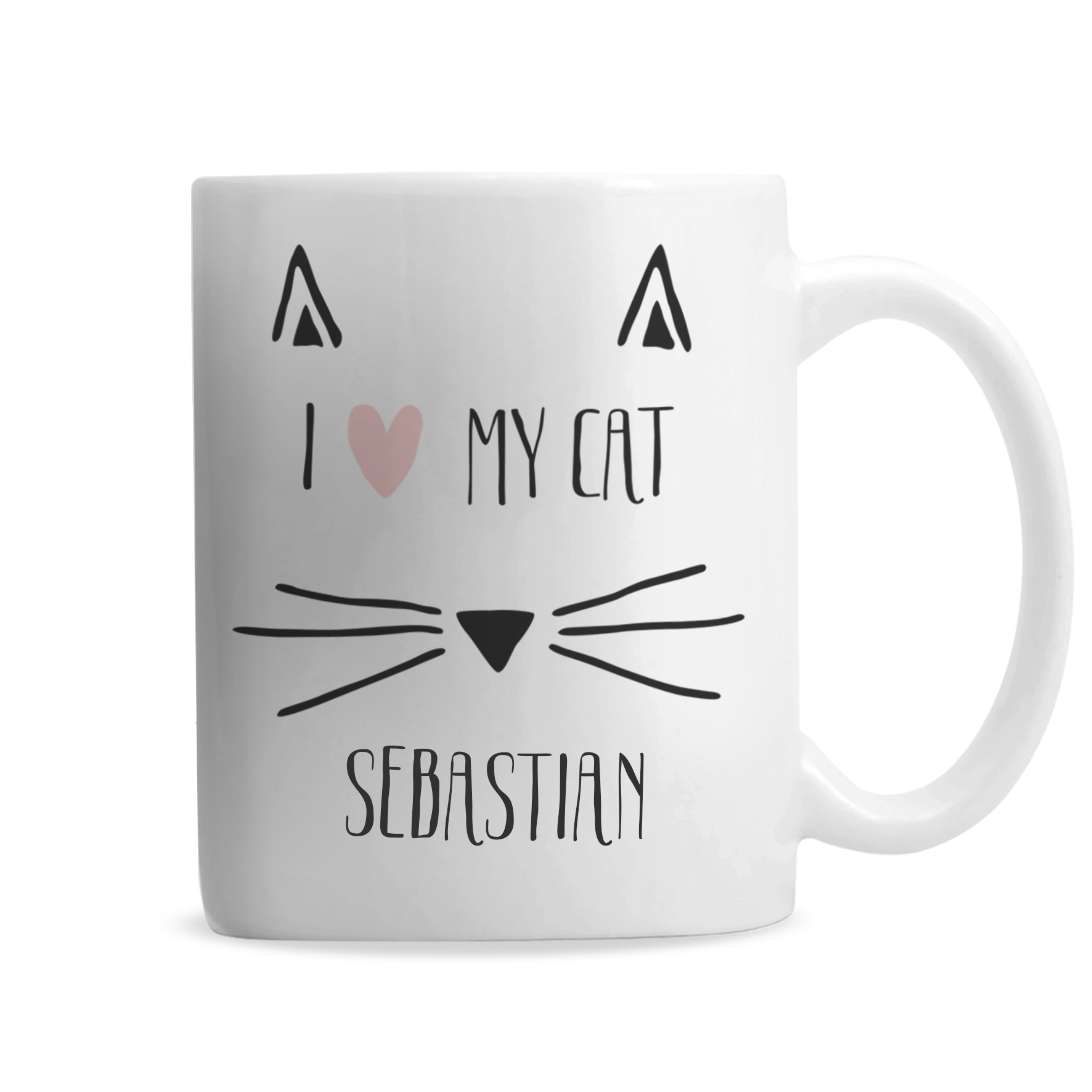 Personalised Cat Features Mug P0805F97