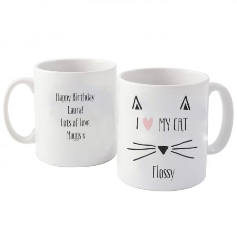 Personalised Cat Features Mug