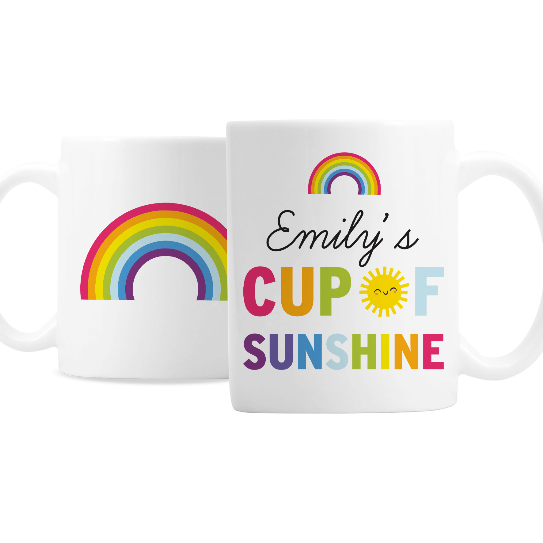 Personalised Cup of Sunshine Rainbow Mug P0805J66