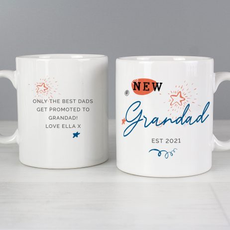 Personalised New Grandad Mug