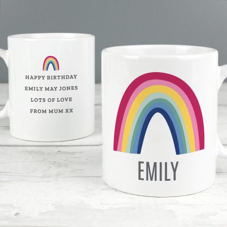 Personalised Rainbow Mug