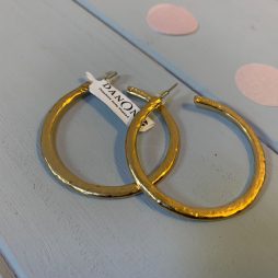 Danon Jewellery Gold Plated Large Hoop Earrings