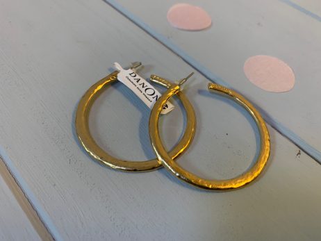 Danon Jewellery Gold Plated Large Hoop Earrings