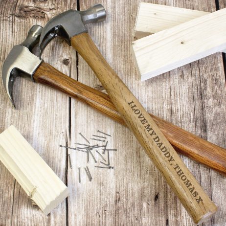 Personalised Bold Text Wooden Hammer