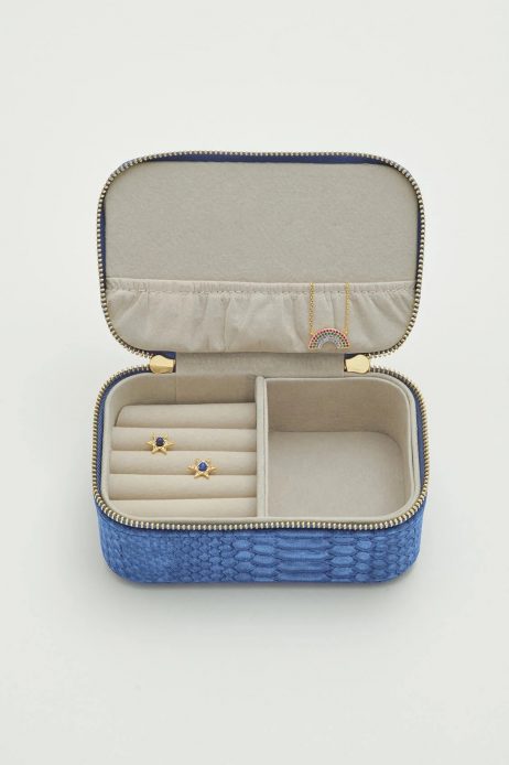 Estella Bartlett Navy Snake Print Mini Jewellery