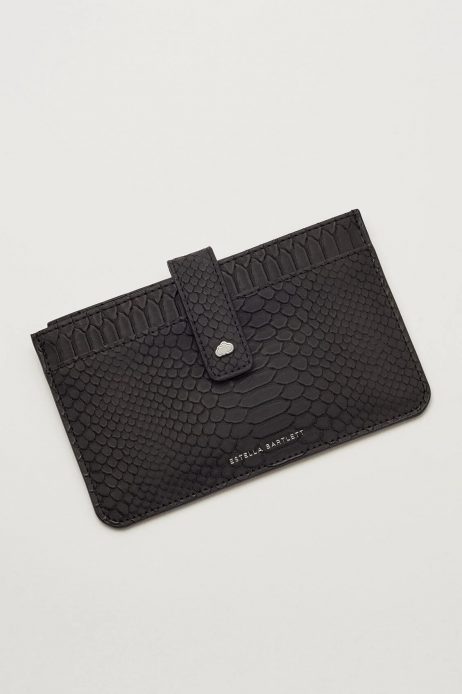 Estella Bartlett Black Snake Effect Travel Document Wallet