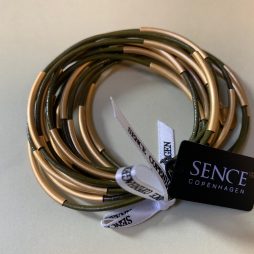 Sence Copenhagen Gold Plated with Khaki Urban Gipsy Bracelet