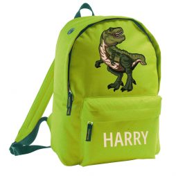 Personalised Child's Dinosaur Backpack