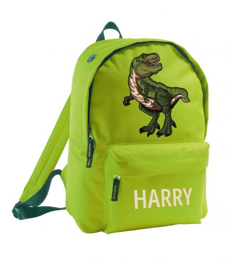 Personalised Child's Dinosaur Backpack