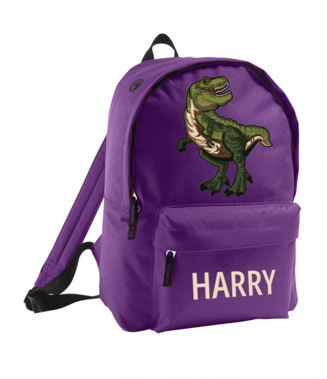 Personalised Child's Dinosaur Backpack