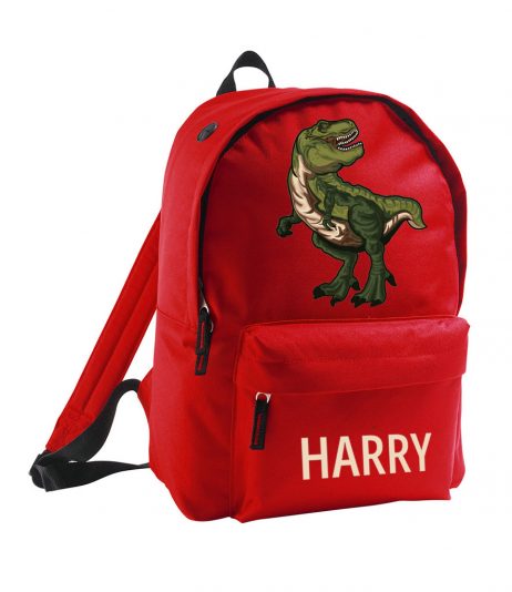 Personalised Child's Dinosaur Backpack