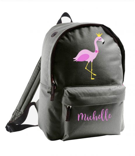 Personalised Child's Flamingo Backpack