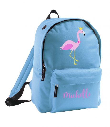 Personalised Child's Flamingo Backpack