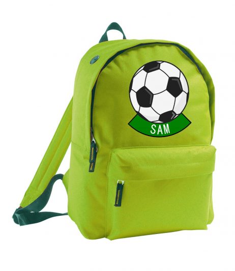 Personalised Children's Football Backpack