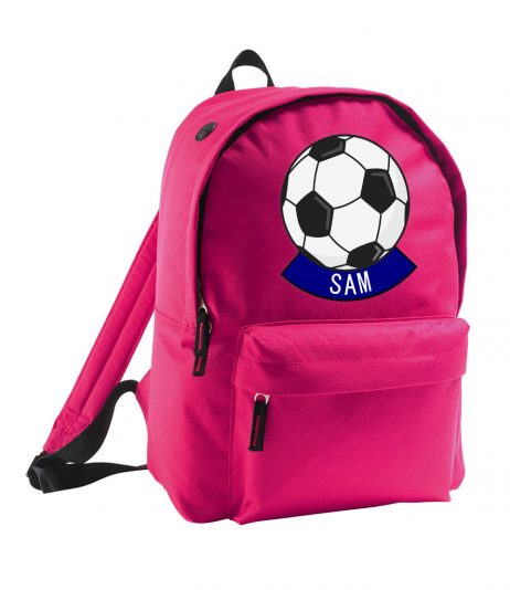 Personalised Children's Football Backpack